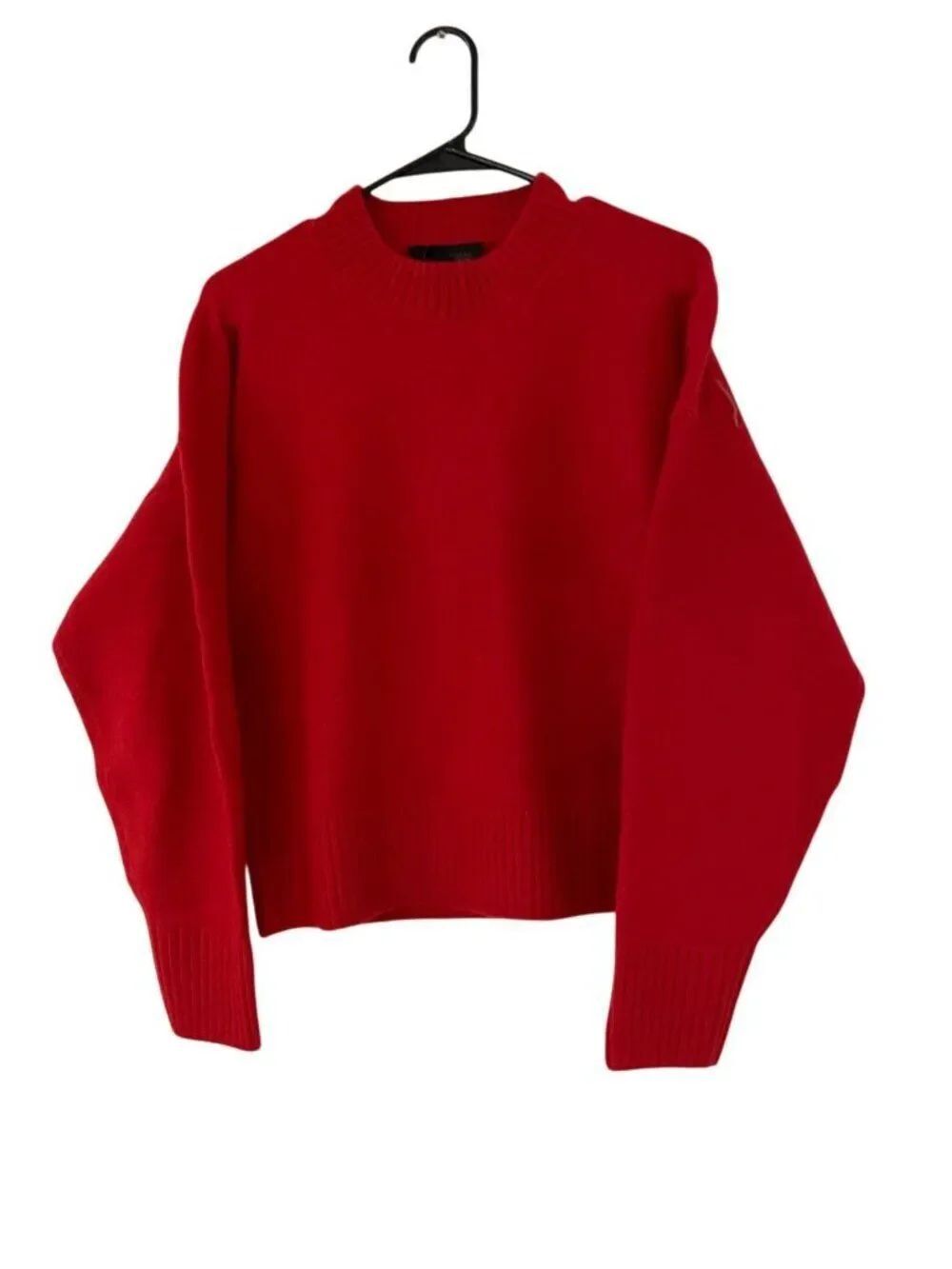 Zara Womens Sweater S Red Soft Knit Stretch Pullover Jumper Cozy 2142/161 NWT - Picture 2 of 15